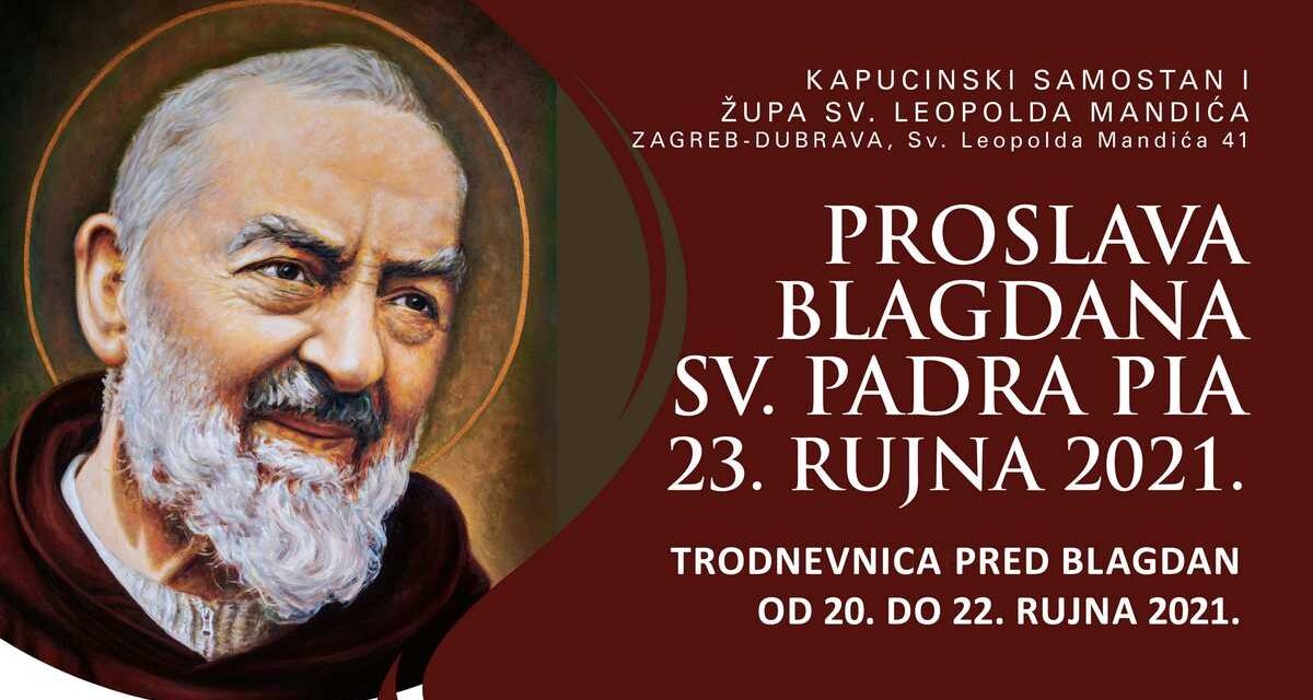 Proslava blagdana Padra Pija u Zagrebu
